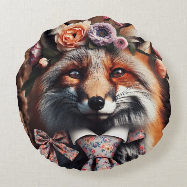 Renard sauvage portant une cravate coussin mignon (Dos)
