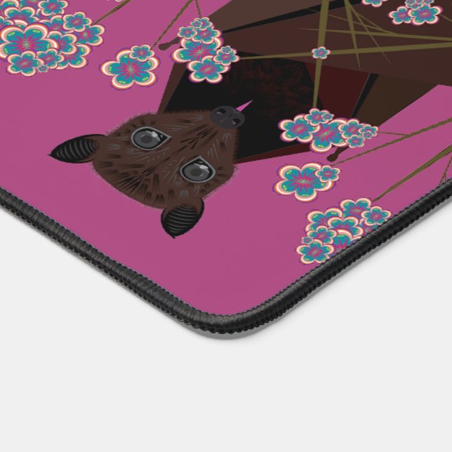 Renard volant Boysenberry Desk Mat (Coin)