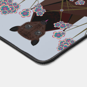 Renard volant Sky Blue Desk Mat