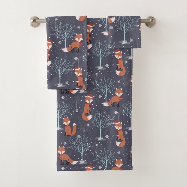 Renards d'hiver mignons (En situation)