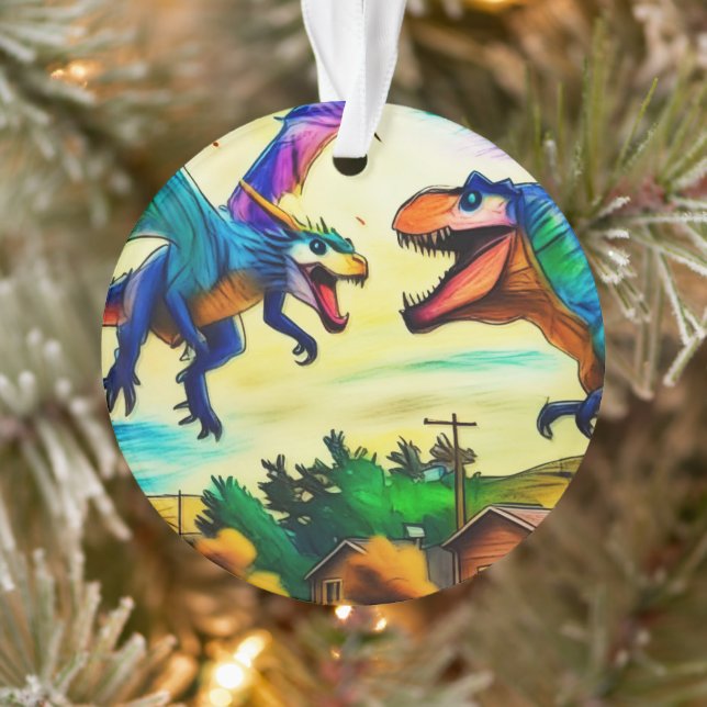 Rencontre amicale - Dragon et dinosaure (Arbre)