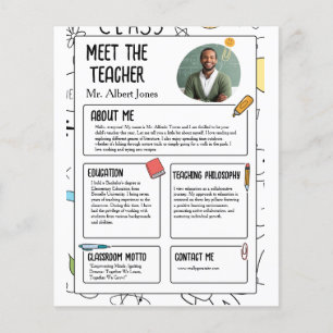 Rencontrez l'enseignant Moderne Retour à l'école F