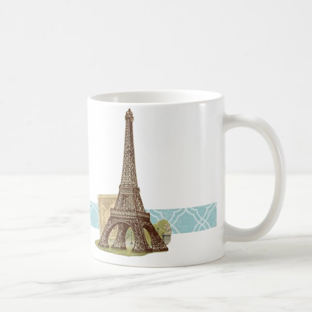 Rencontrez-moi à Paris France Eiffel Tower Mug (Droite)