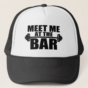 Rencontrez-moi au bar drôle casquette de gym