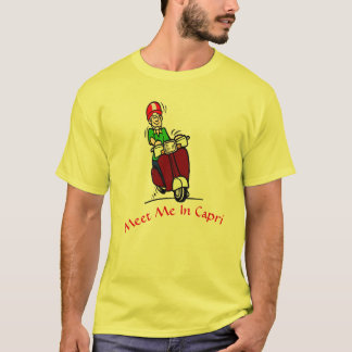 Rencontrez-moi dans Capri Scooter Rider T-Shirt