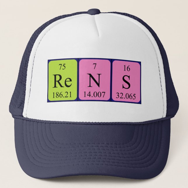 Rend le casquette du nom de table périodique (Devant)