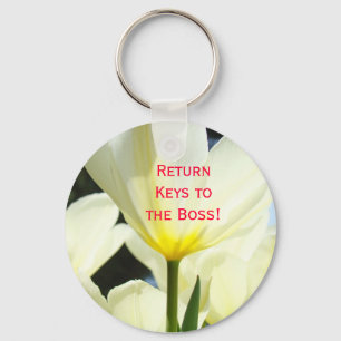 Rendez les clés au patron ! porte-clés Tulipes bla