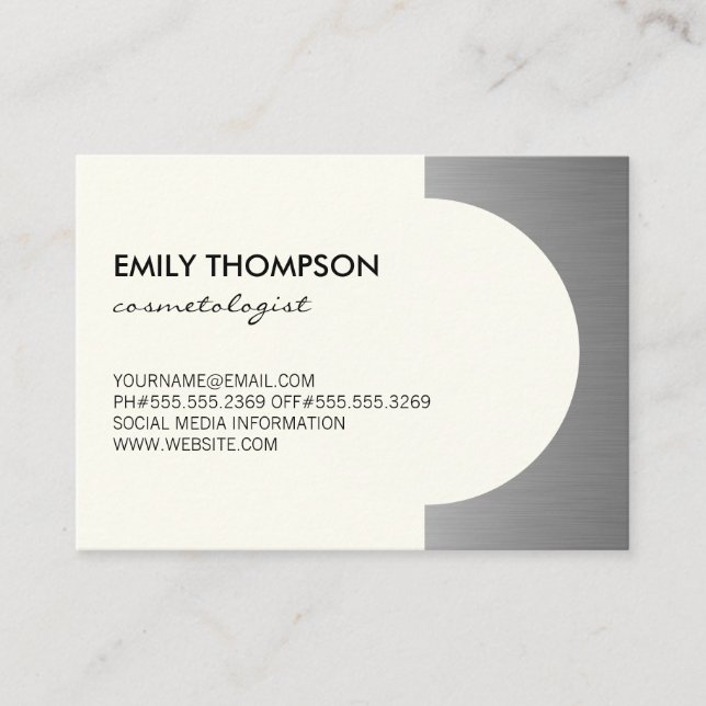 Rendez-vous à l'accent argenté métallique (hors ja (Devant)