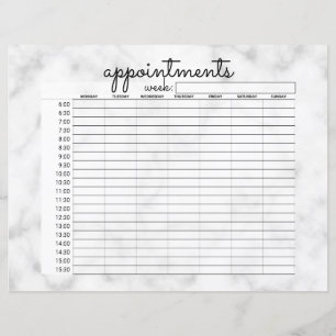 Rendez-vous affaires en marbre noir blanc simple