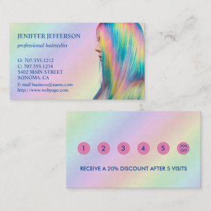 Rendez-vous Carte de fidélité clientèle de salon de coiffure
