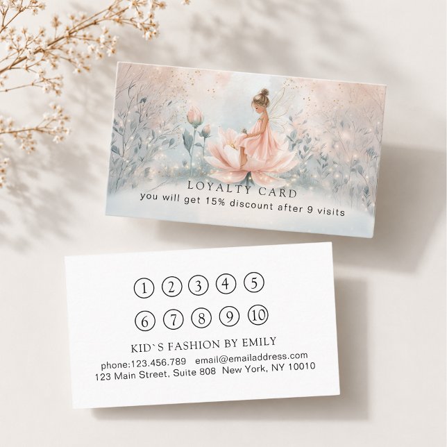 Rendez-vous Carte de Fidélité Fée Caprice 10 (Whimsical Fairy 10 Loyalty Card)