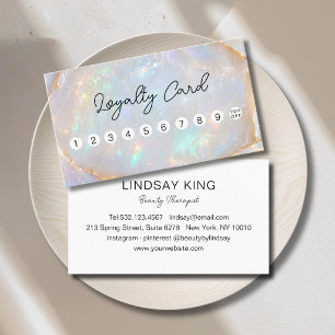 Rendez-vous Carte de fidélité Opal Holographic Marble 10