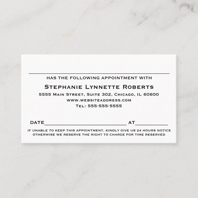 Rendez-vous Carte de nomination du drapeau du Texas (Devant)