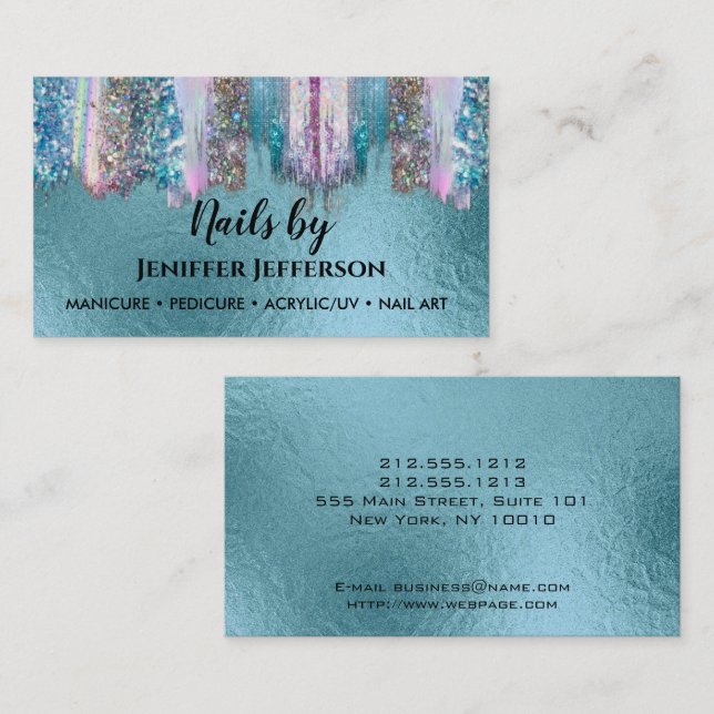 Rendez-vous Carte de visite ARTISTE DE NAIL (Devant / Derrière)