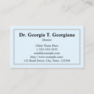 Rendez-vous Carte de visite bleu-clair, simple, professionnel