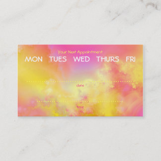 Rendez-vous carte de visite coloré de cercles