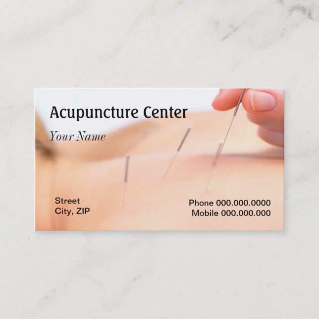 Rendez-vous Carte de visite d'acuponcture (Devant)