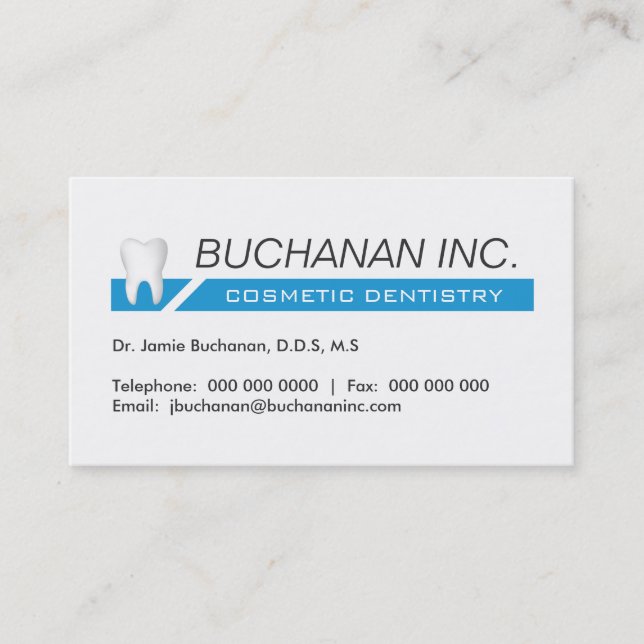 RENDEZ-VOUS CARTE DE VISITE DE DENTISTES COSMÉTIQUES (Devant)