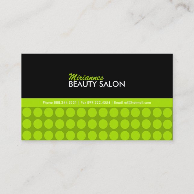 Rendez-vous Carte de visite de salon de beauté (Devant)