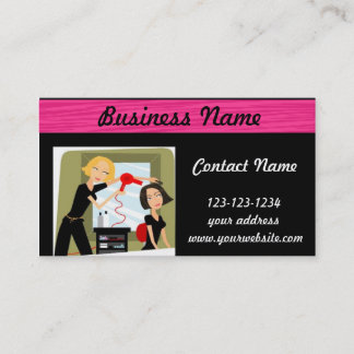 Rendez-vous carte de visite de salon de beauté coiffeur