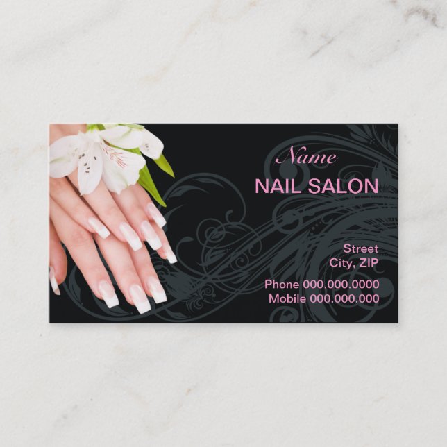 Rendez-vous Carte de visite de salon de clou (Devant)