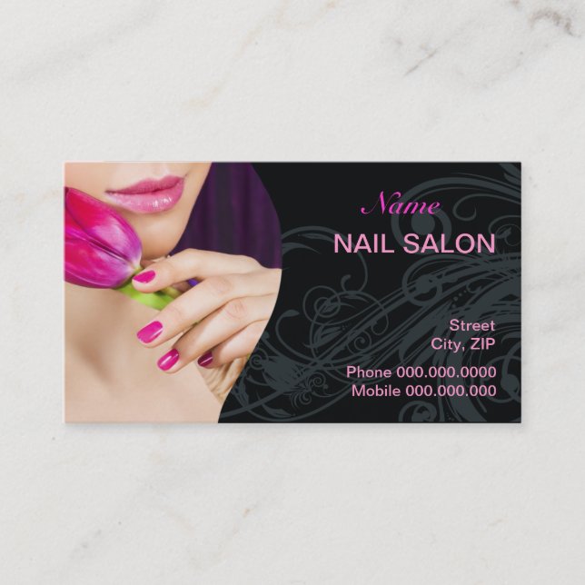Rendez-vous Carte de visite de salon de clou (Devant)