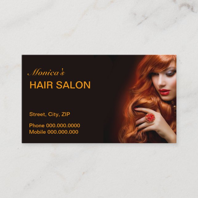Rendez-vous Carte de visite de salon de coiffure (Devant)