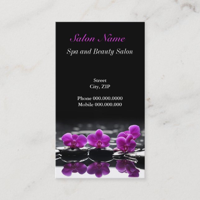 Rendez-vous Carte de visite de salon de santé de massage de (Devant)