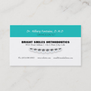 Rendez-vous Carte de visite d'orthodontiste avec la carte de