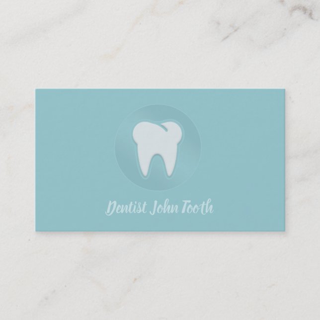 Rendez-vous Carte de visite du logo dentaire blanc moderne (Devant)