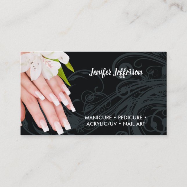 Rendez-vous Carte de visite du salon de ongle (Devant)