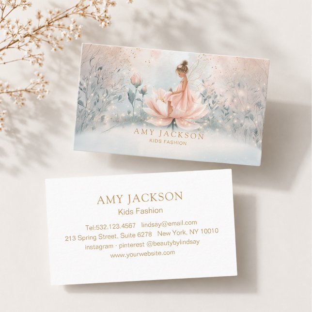 Rendez-vous Carte de visite fée fantaisiste (Whimsical Fairy  Business Card)