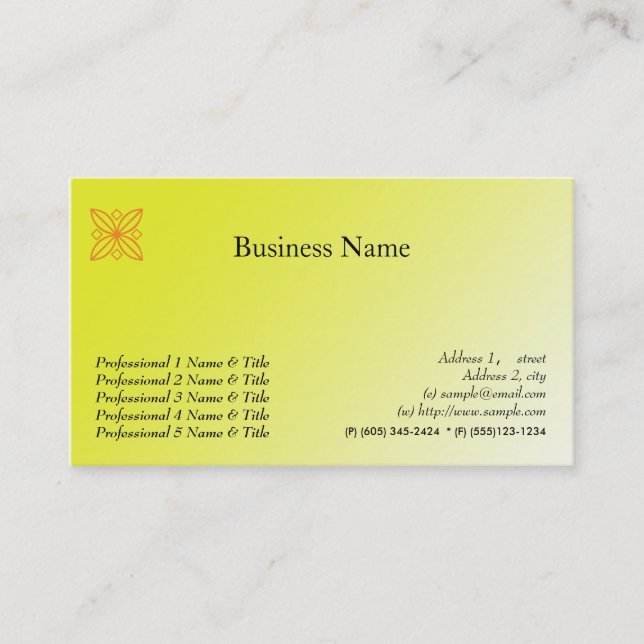 Rendez-vous Carte de visite général des nominations (Devant)
