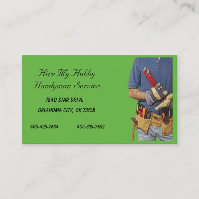 Rendez-vous Carte de visite Handyman (Devant)