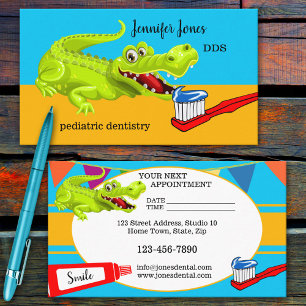 Rendez-vous Carte de visite mignonne pour cabinet de dentister