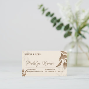 Rendez-vous Carte de visite minimaliste Boho Beige