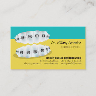 Rendez-vous Carte de visite orthodontiste avec carte de rendez