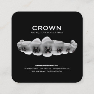 Rendez-vous Carte de visite orthodontiste avec carte de rendez