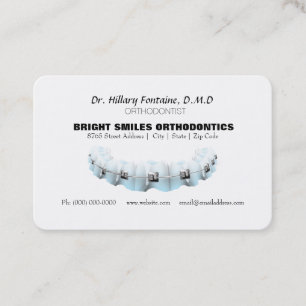 Rendez-vous Carte de visite orthodontiste avec carte de rendez
