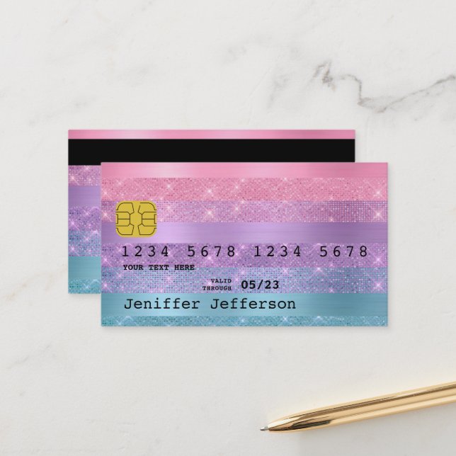 Rendez-vous Carte de visite par carte de crédit (Devant/Arrière en situation)