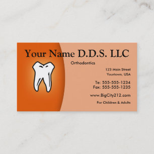 Rendez-vous Carte de visite personnalisable d'orthodonties de