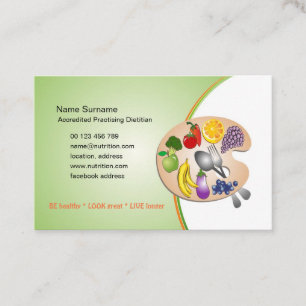 Rendez-vous Carte de visite pour diététiste et nutritionniste