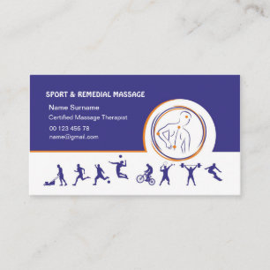 Rendez-vous Carte de visite pour entreprise de massage sportif