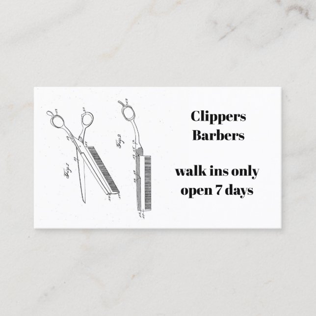 Rendez-vous Carte de visite pour le coiffeur ou le coiffeur (Devant)