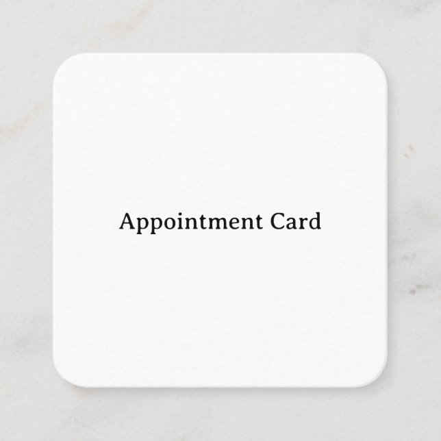 Rendez-vous Carte de visite professionnelle arrondie 2,5" x 2, (Devant)