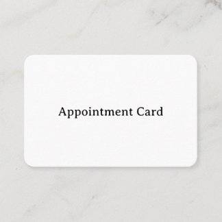 Rendez-vous Carte de visite professionnelle arrondie 3,346" x