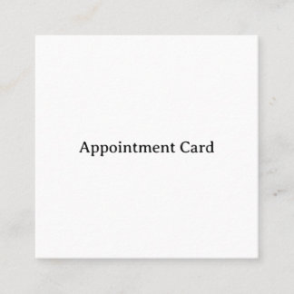 Rendez-vous Carte de visite professionnelle au carré 2,5" x 2,