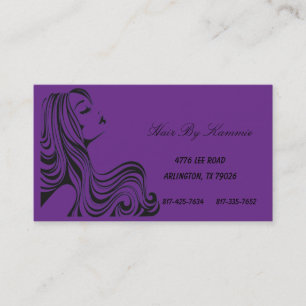 Rendez-vous Cheveux pourpre foncé, clou, Carte de visite de m