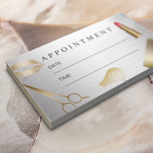 Rendez-vous d'argent d'or de coiffeur de