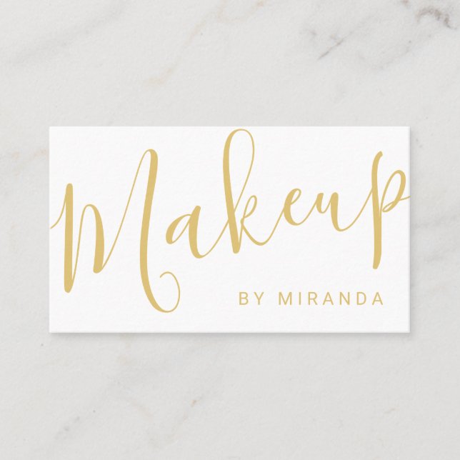 Rendez-vous d'artiste de maquillage blanc et or mo (Devant)